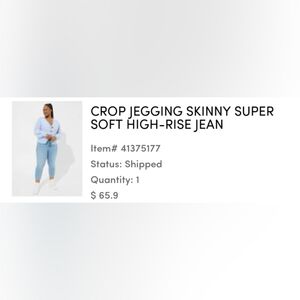 Torrid crop jegging super skinny high rise jeans size 14